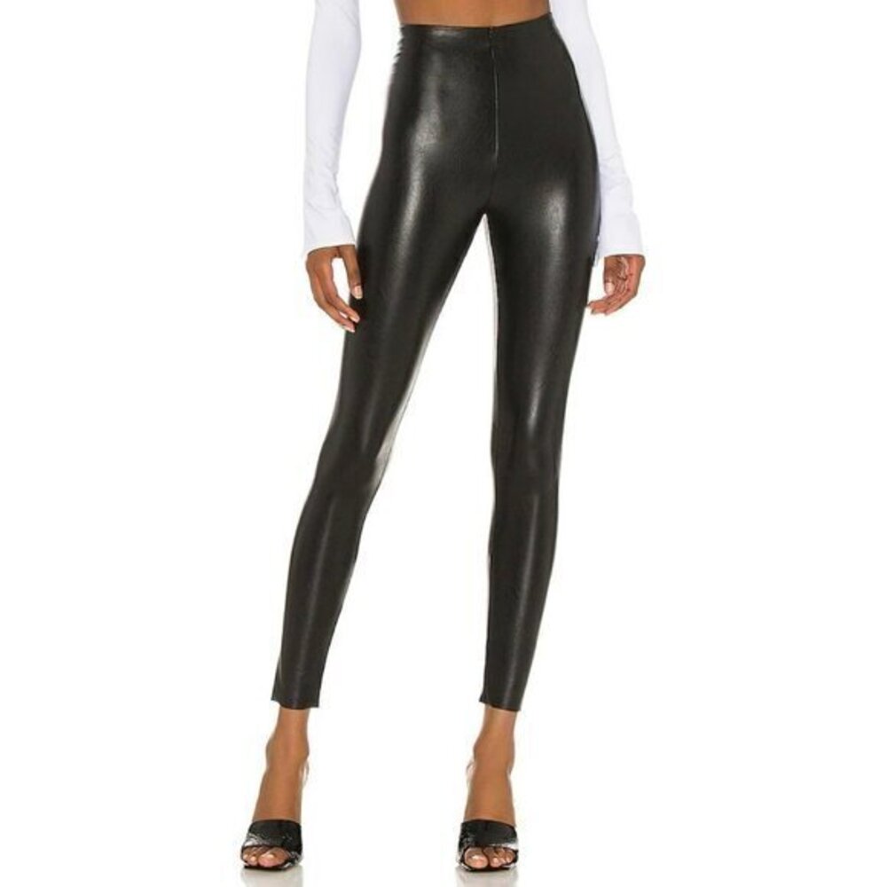 *Commando Faux Leather 7/8 Legging in Black